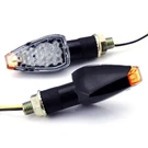 New X 14 Led 12V 2W Mini Motorcycle Bike Turn Signal Indicators Arrow Black Hk. Fixed Price $12.23.