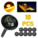 Amber 3/4" 10X Marker Side Lights Led Truck Trailer Round Bullet Usa. Fixed Price $11.39.