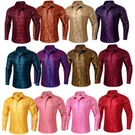 Mens Paisley Solid Long Sleeve Shirt Button Down Dress Slim 3XL. Fixed Price $29.99.