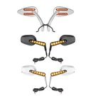 Led Motorcycle Rear View Mirrors W/turn Signals For Harley Davidson Touring Dyna. Fixed Price $47.99.