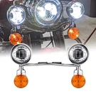 Led Fog Passing Turn Signals Light Bar Kit For Harley Softail Fatboy Flstf. Fixed Price $169.99.