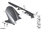 Bmw Oem Rear Wheel Cover / Mudguard 46628569768 Fits S1000RR M1000RR. Fixed Price $36.00.