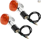 Turn Signal Lights Chrome Bullet 12V Universal For Motorcycle Front Rear Blinker. Fixed Price $26.99.