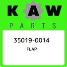 35019-0014 Kawasaki Flap 350190014, New Genuine Oem Part. Fixed Price $45.06.