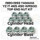 Cylinder Head Nut Kit Yamaha YZ465 YZ490 IT465 IT490 WR500Z. Fixed Price $20.00.