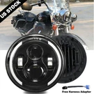 7" Led Headlight Amber White Halo Angle Eyes For Yamaha V Star Raider Road. Fixed Price $30.99.