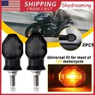 Led Motorcycle Mini Turn Signal Indicator Amber For Blinker Light Honda Kawasaki. Fixed Price $10.44.