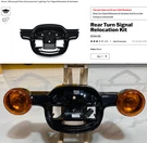 Hd, Oem Harley-davidson 18-26 Fxlr/fxrs Rear Turn Signal Relocation Kit W/lights. Fixed Price $199.95.