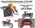 Royal Enfield "interceptor & Gt 650" Left Right "trafficator With Bulb Assy". Fixed Price $56.72.