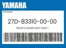 Yamaha Genuine Front Flasher Light Assy 27D-83310-00-00. Fixed Price $96.79.