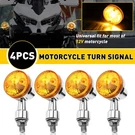 Indicators Motorcycle Turn Signal Amber Blinker Lights Volts Set Of 4. Fixed Price $13.99.