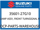 Suzuki Oem Part 35601-27G10 Lamp Assy, Front Turnsignal Rh. Fixed Price $89.93.