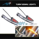 Flexible Motorcycle Amber Led Front Fork Turn Signal Light Stripe X2. Fixed Price $45.17.