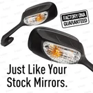 Oem Spec Black Led Mirror Fits Suzuki GSX-R600 GSX-R750 11'-16' Pair. Fixed Price $136.00.