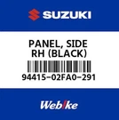 94415-02FA0-291 Suzuki Panel,side,r(black) 9441502FA0291, New Genuine Oem Part. Fixed Price $101.03.