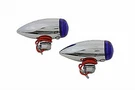 Mini Led Bullet Blue Lens Marker Lamp Set For Harley Davidson By V-twin. Fixed Price $42.88.