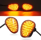 Benlari Flush Mount Motorcycle Turn Signal 2PCS 12V Smoked Led Indicator Light. Fixed Price $25.71.