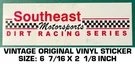 Southeast Motorsports Dirt Racing Series - Vintage Original Vinyl Decal Sticker. Fixed Price $7.22.