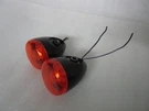 Harley Sportster Dyna Softail Bullet Style 2-WIRE Rear Turn Signals Black. Fixed Price $49.99.