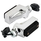 Joker Machine 05-311-3A Chrome Billet Turn Signals Amber Led Smoke Lens Unive.... Fixed Price $131.95.