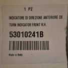 Ducati Turn Indicator Front R. H.. Fixed Price $75.00.