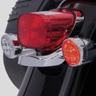 Ciro Fang Led Rear Signal Light Inserts Chrome Bezels Single Circuit 1156 Harley. Fixed Price $75.00.