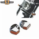 Chrome Front Side View Marker Lights Turn Signal Fits Harley 35 39 41MM Fork. Fixed Price $35.99.