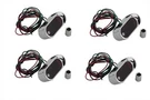 Chrome Mini Marker Lamp Set Led With Red Lens For Harley-davidson. Fixed Price $70.99.