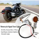2X Chrome Amber 20 Leds Bullet Turn Signal Tail Light For Harley Chopper Bobber. Fixed Price $20.95.