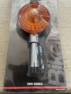 Bikemaster Amber Turn Signal Light Universal Motorcycle Indicator Chrome. Fixed Price $29.99.