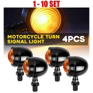 4-40X Motorcycle Turn Signal Tail Light Amber Lamp Black Housing Indicators 10MM. Fixed Price $31.60.