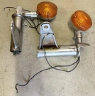 80 '81 Custom Front Fork Covers & Turn Signals Set Left Right Honda. Fixed Price $123.45.