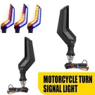 2 Pcs Amber/blue Motorcycle Led Flowing Turn Signal Light Indicator Blinker Lamp. Fixed Price $12.99.