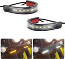 2PCS Motorcycle Turn Signals Led Blinkers Fork Strip Indicator Amber Universal. Fixed Price $9.39.