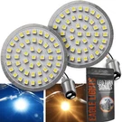 Eagle Lights 2 Front Led Turn Signals White Running For Harley-davidson. Fixed Price $89.99.