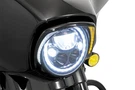 Ciro Fang Led Headlight Bezel Black W/amber Turn Signal 14-23 Harley Flh 45206. Fixed Price $183.94.