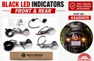 Black Led Indicators Front & Rear Royal Enfield For Classic/new Bullet - 350. Fixed Price $124.00.