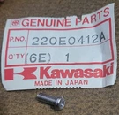 Nos Oem Kawasaki Turn Signal Screwpan Head 4X20 KZ1000 KZ750 KZ550 H1 220E0412A. Fixed Price $5.99.