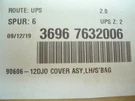 New Left Saddlebag Lid Cover Big Blue Pearl 90606-12DJO Harley Flhr Flhx Fltr. Fixed Price $359.99.