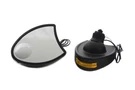 Vtwin Black Amber Led Pair Front Fairing Mirror Set For 1996-2010 Harley Touring. Fixed Price $92.20.