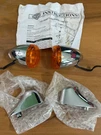 Harley Davidson Led Front Turn Signal Lamp Kit Chrome Amber Oem W/ Visors & Inst. Fixed Price $59.95.
