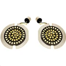 Drag Specialties Front Dual Flat-style Turn Signal Insert Motorcycle Street Bike. Fixed Price $101.60.