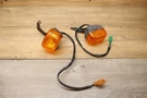 07-11 2009 Yamaha C3 XF50 Front Left Right Turn Signal Blinker Set W Brackets. Fixed Price $29.00.