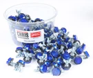 Chris Products Mini Reflectors Blue 150/PK CH150B. Fixed Price $90.39.