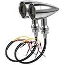 Chrome Motorcycle Bullet Turn Signals Led Front Rear For Harley Dyna Softail. Fixed Price $24.69.
