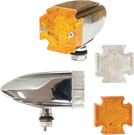 Emgo Led Maltese Deco Lights Amber And Clear Lens 61-99150. Fixed Price $98.39.