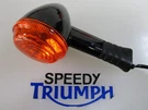 Triumph Bonneville T120 T100 Thruxton Street Cup Black Indicator Front Right. Fixed Price $44.67.