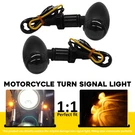 2X 12V Black Motorcycle Turn Signals Mini Bullet Blinker Amber Indicator Lights. Fixed Price $15.99.