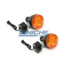 Kawasaki Ke/kl Front Left/right Turn Signal 23037-1039 12 Volt Black Amber. Fixed Price $35.75.