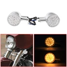 Led Front Turn Signals Light Fit For Harley Touring 2009-UP Softail 00-UP. Fixed Price $41.99.